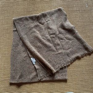 Beautiful Pashma 100% Cashmere Woven Scarf in Tan Brown Earth Tones